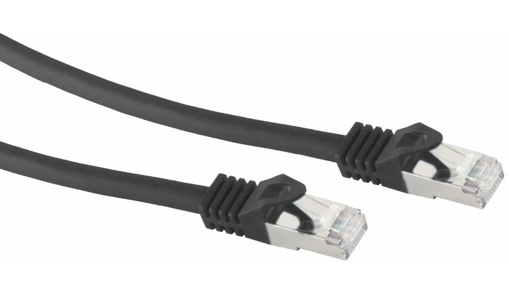 Câble Ethernet 7,5m CAT 7 Noir PIMF - Idéal pour Gaming et Streaming 4K