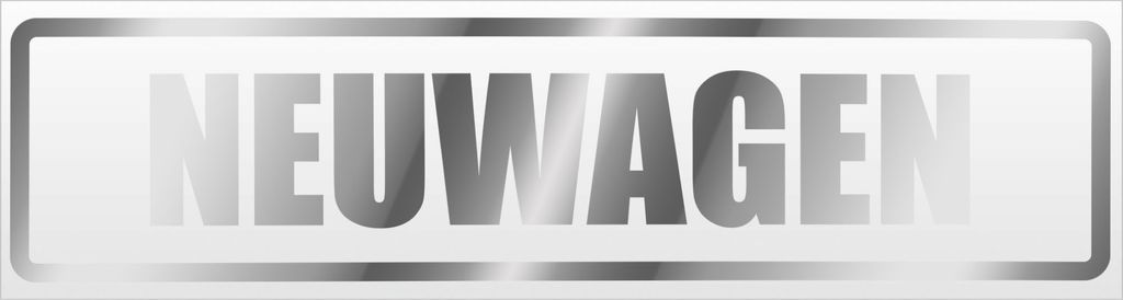 Kiwistar Neuwagen Magnetschild Schild magnetisch - 45cm Chrom - Magnetfolie für Auto PKW Kfz