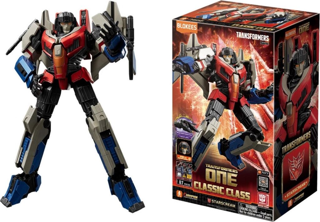 Dickie Blokees Transformers Starscream Bausatz bewegliche Figur 87 Teile 201122015