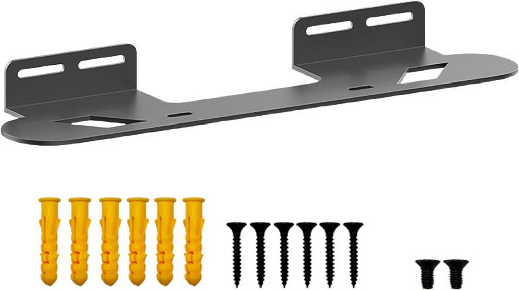 Soundbar-Wandhalterung, robuster Soundbar-Ständer aus Metall, einfache Installation unter dem Fernseher, Soundbar-Halterung für Wohnzimmer, Schla...
