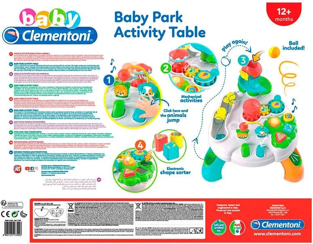Clementoni Baby Table d'activités interactive et table d'éveil premier âge - 8