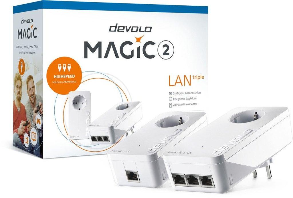 Magic 2 LAN triple + Kit de inicio (2 adaptadores) Imagen del producto 