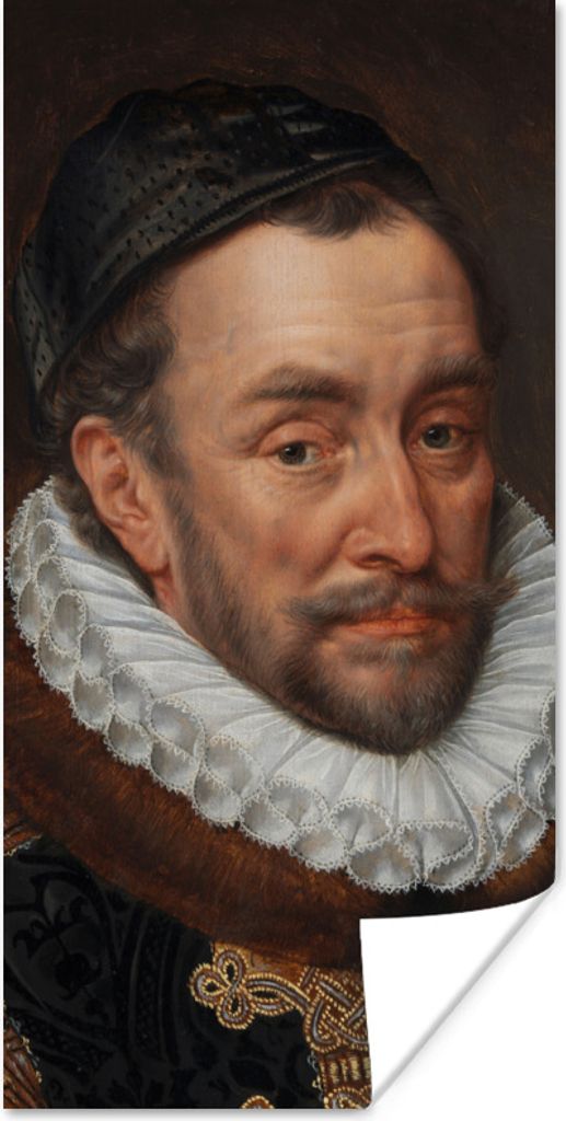MuchoWow Poster Wilhelm von Oranien - Gemälde von Adriaen Thomasz. 80x160 cm - Kinderzimmer