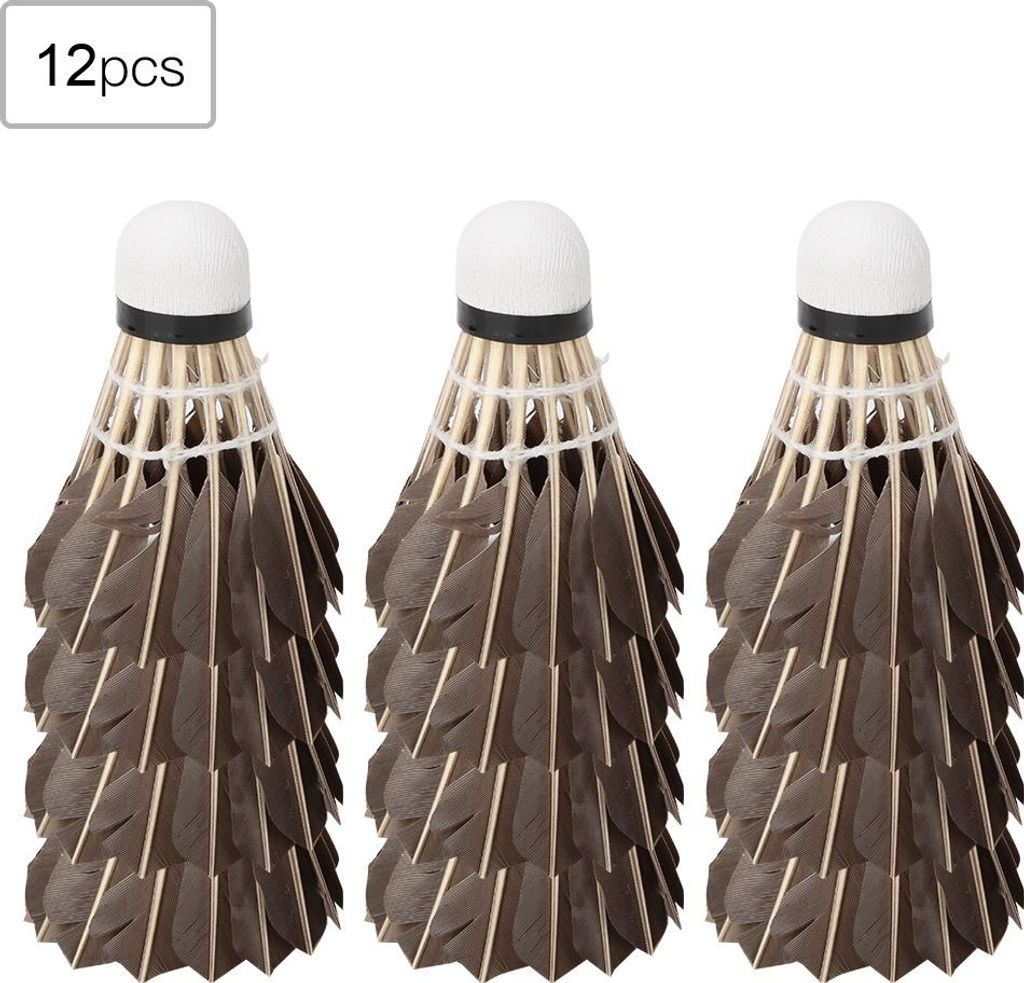 12 Stück Hochgeschwindigkeits-Badmintonbälle aus Produktbild 