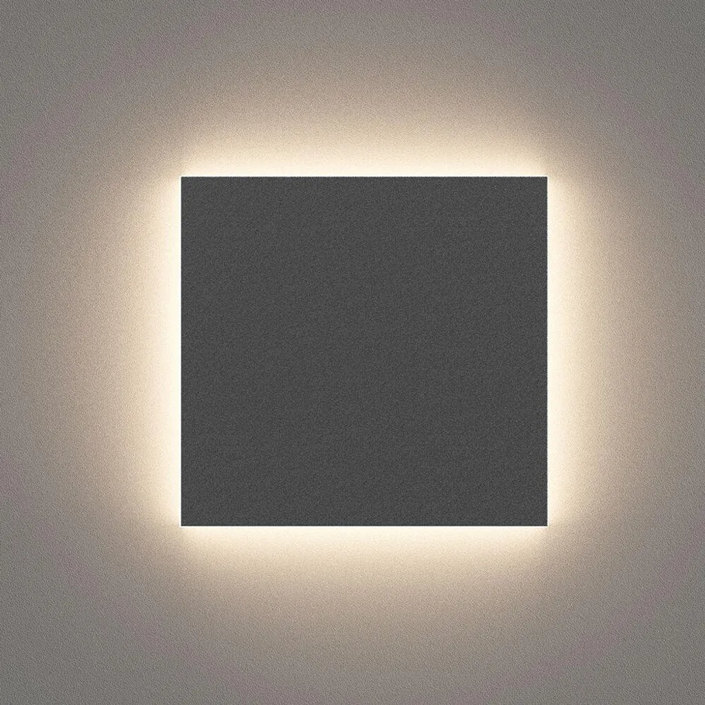 Luce LED Scale 2W Angolare Nera - Lampada Parete Interni Segnapasso