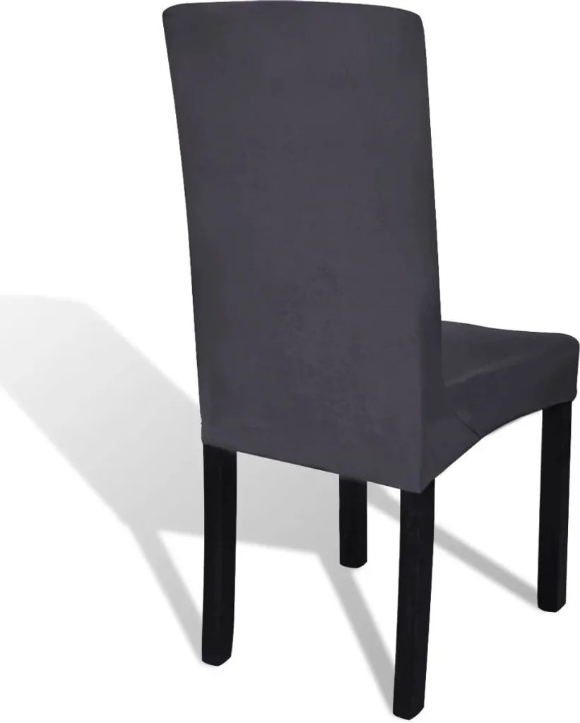 Housses de chaises pour réception et mariage anthracite stretch x6