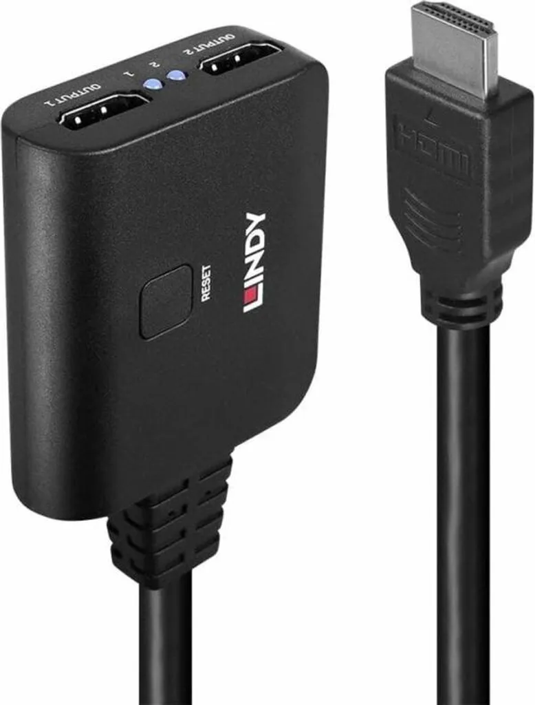 Répartiteur HDMI 1 Entrée vers 2 Sorties 4K 60Hz - Doubleur Écran LINDY