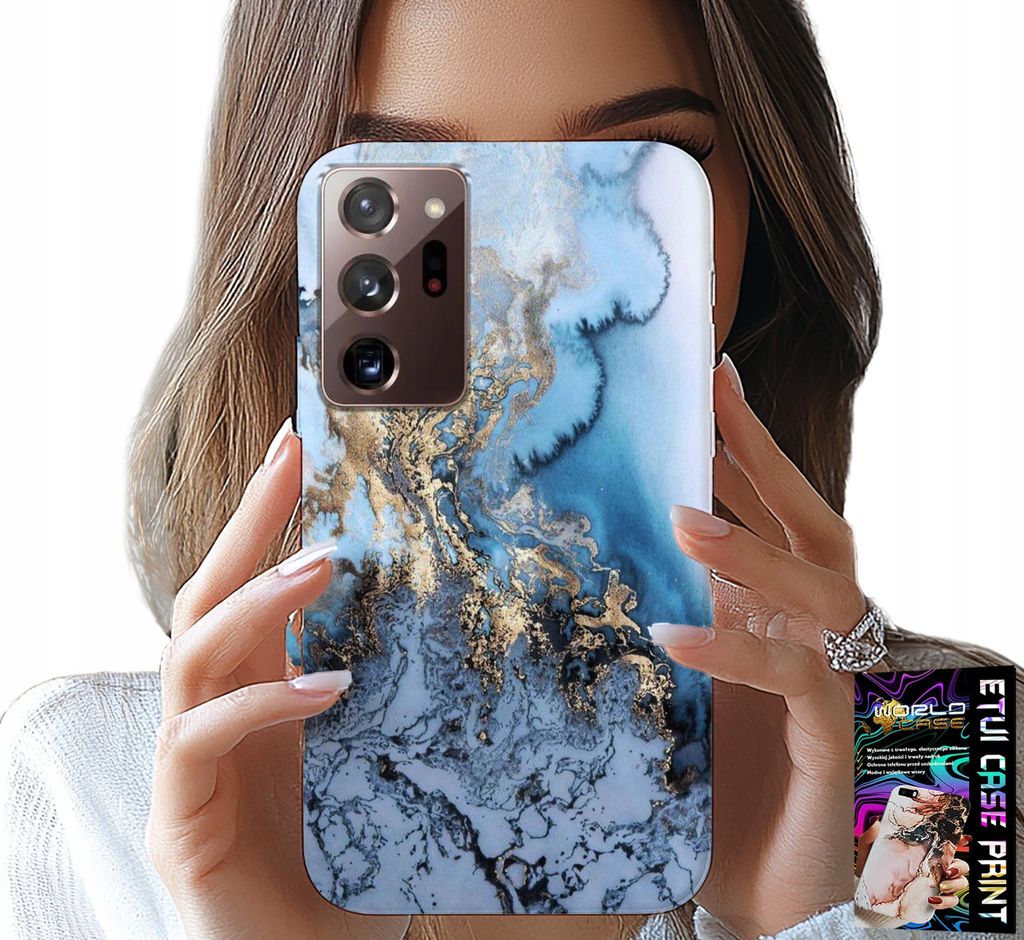Hülle Für Samsung Note 20 Ultra - Damen Marmor Design + Folie