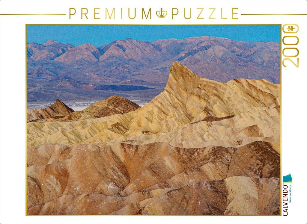 CALVENDO Puzzle Morgenstimmung am Zabriskie Point 2000 Teile Puzzle quer | 2000 Teile Lege-Größe 90x67cm Foto-Puzzle für glückliche Stunden
