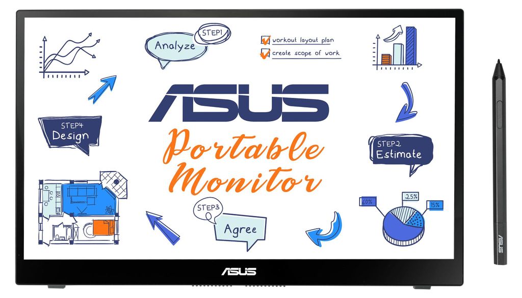 ZenScreen MB14AHD, LED-Monitor