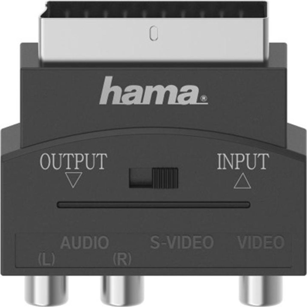 Hama Video-Adapter S-VHS/3 Cinch - Scart, 4-polig