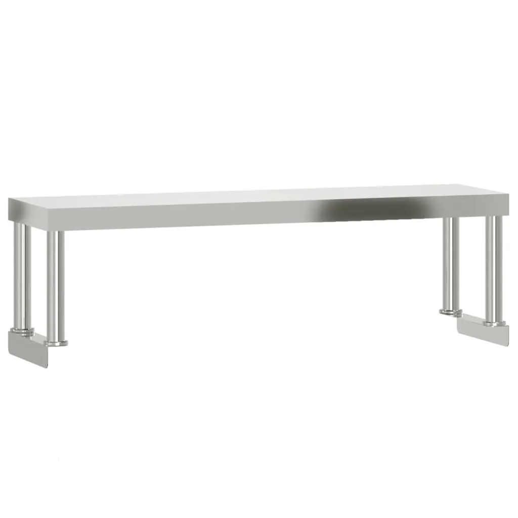 Gagnez de l'espace sur votre plan de travail avec cette tablette inox 110cm