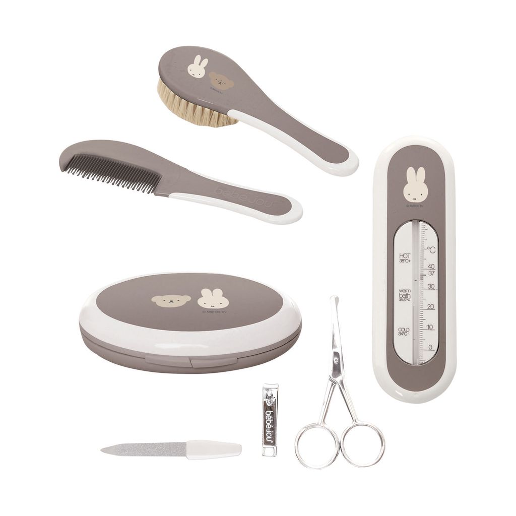 Bébé-Jou Geschenkset - Miffy and Friends - Chalk Brown | Baby Pflegeset