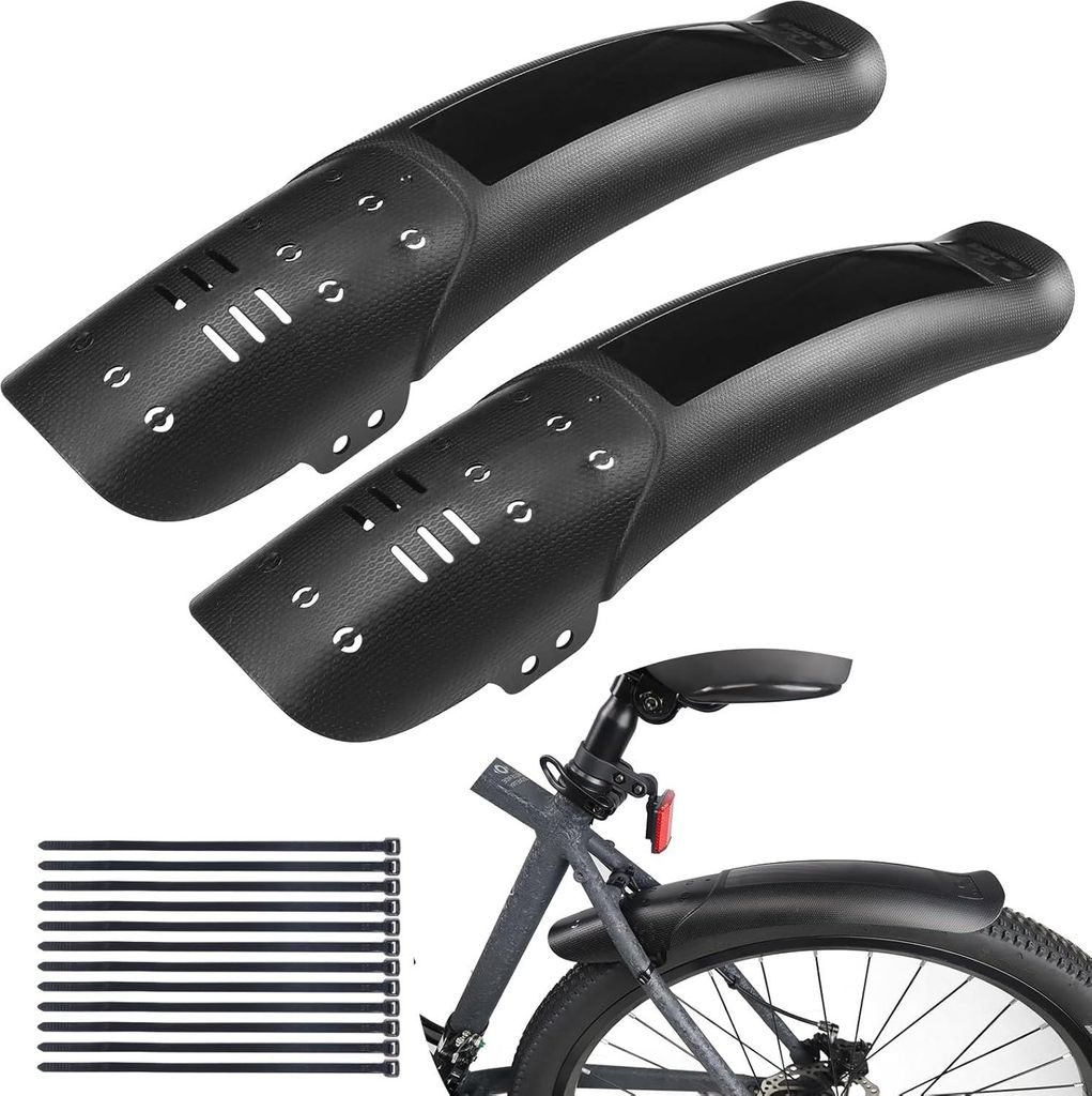 Fahrrad Schutzblech Set Vorne und Hinten Bike Fender Universal Schutzbleche Fuer MTB Rennrad Quick-Release Geeignet fš¹r Fahrr?der von 20-26 Zoll