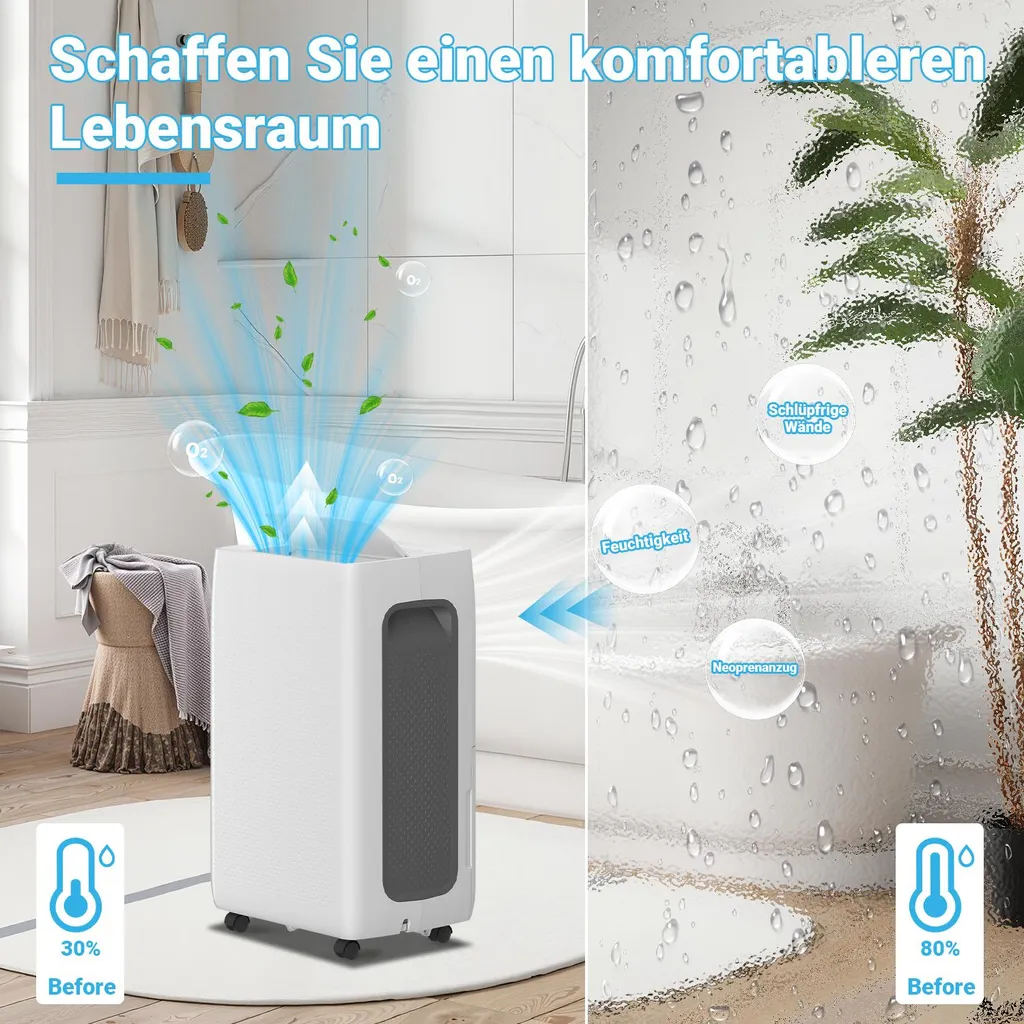 Aopunly 26L: Deumidificatore Silenzioso per Bambini e Allergie - 3
