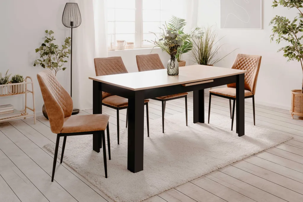 Grande table à manger extensible pour 8-10 personnes BIRMINGHAM - 7