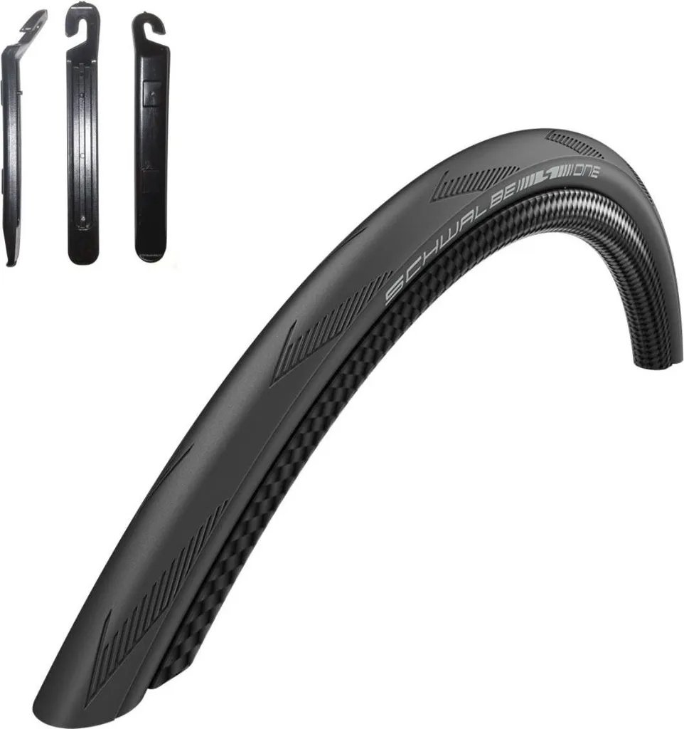 Pneu Schwalbe ONE anti-crevaison R-Guard 23-622 et leviers pour montage