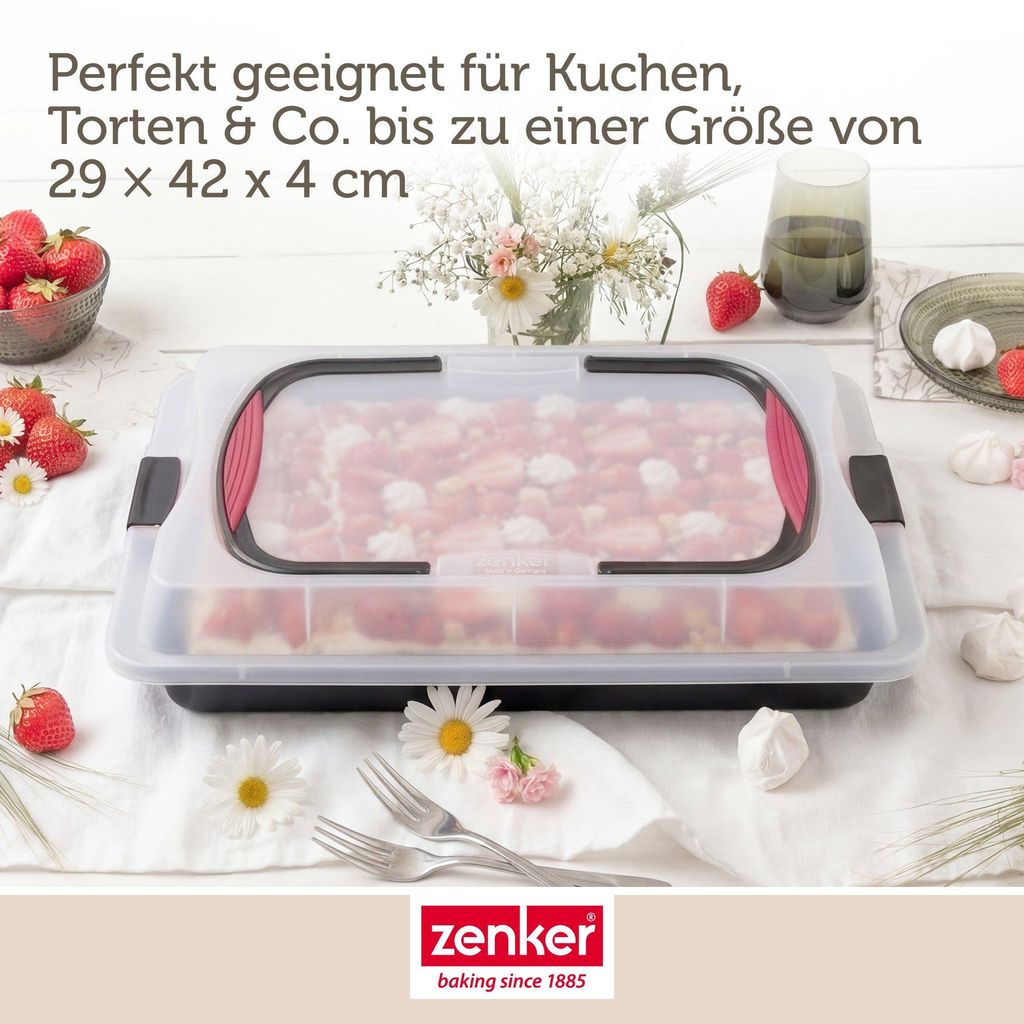 Zenker Blechkuchen-Container to go, Backblech mit