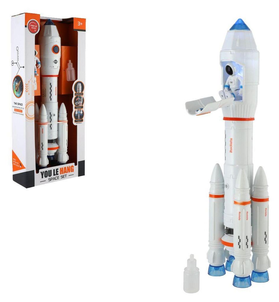 36 cm lange batteriebetriebene Rakete aus Kunststoff, die Produktbild 