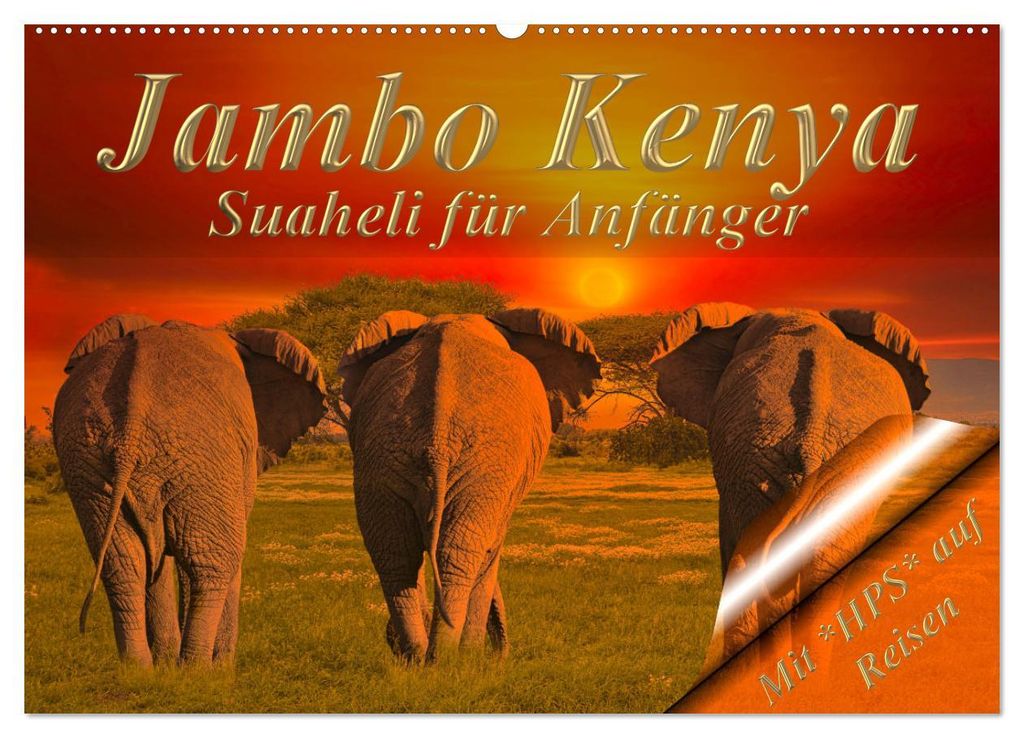 Jambo Kenya (Wandkalender 2027 DIN A2 quer), CALVENDO Monatskalender