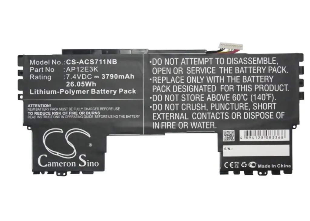 Solution Panne Batterie Acer Aspire S7-191 : Batterie de Remplacement Neuve - 4