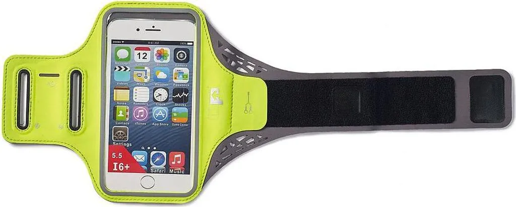Brassard Course à Pied pour Téléphone Jaune Réfléchissant et Étanche