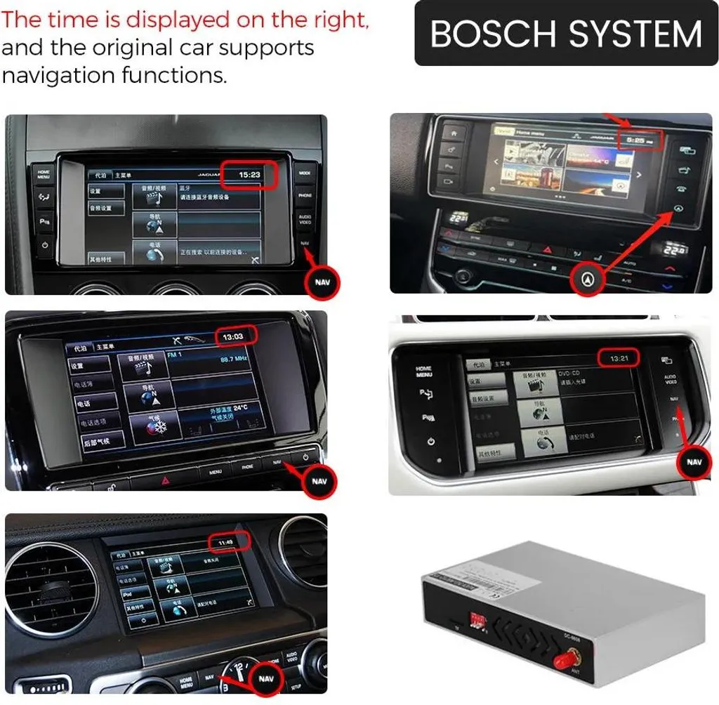 Interface Boîtier de décodage sans fil CarPlay et Android Auto Bosch