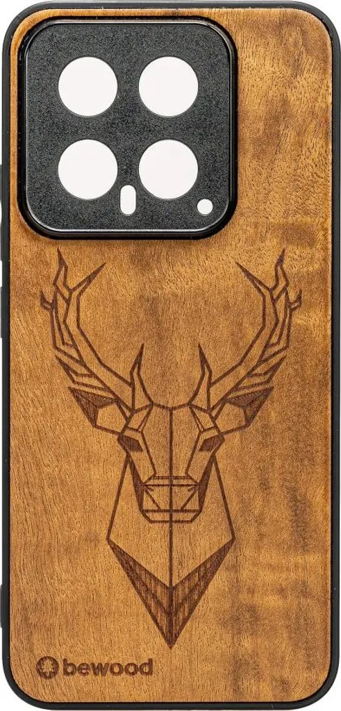 Custodia Xiaomi 14 Pro Robusta in Legno Bewood Imbuia Deer