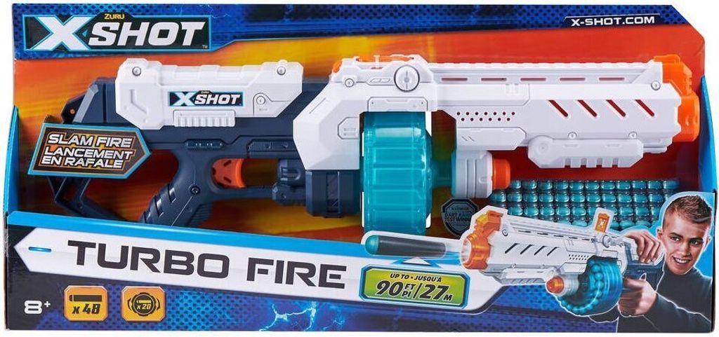 Zuru X-Shot Turbo Fire Blaster z 48 rzutkami Zdjęcie produktu 