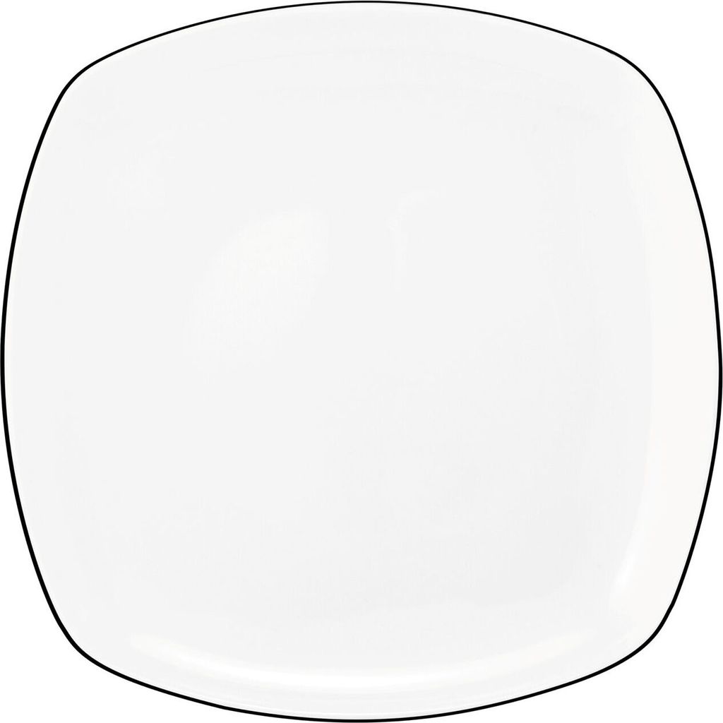Seltmann Weiden Frühstücksteller eckig 20 cm Lido Black Line 001.750526