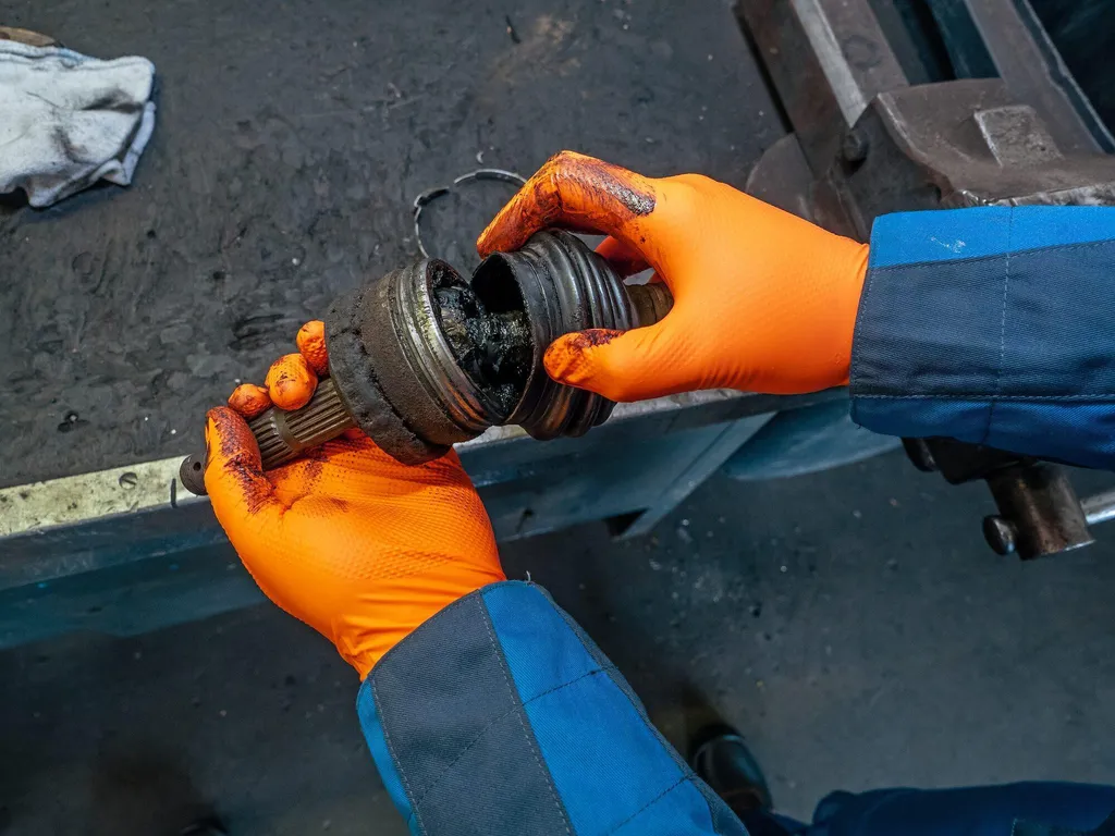 Gants en nitrile contre les mains grasses et irritées - Lot de 100 - 9