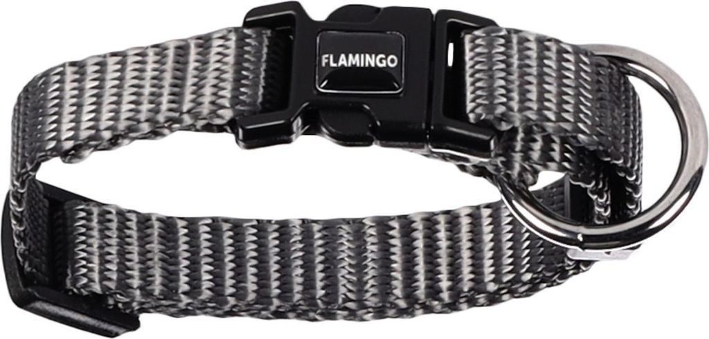 Flamingo Halsband Ziggi dunkelgrau, Größe: XXS