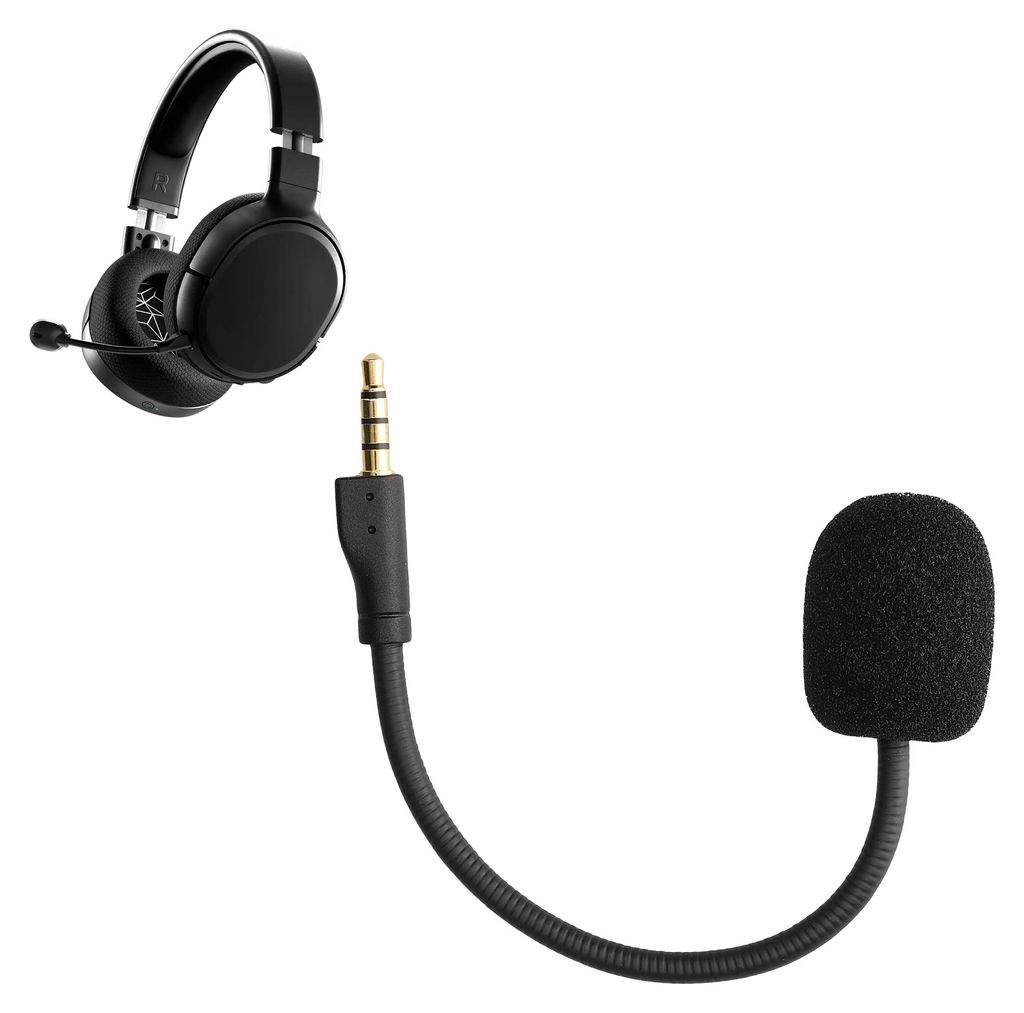 kwmobile Ersatz Kopfhörer Mikrofon kompatibel mit Steelseries Arctis 1 Headset - Gaming Headphones Mikrofon mit 3,5 mm Klinkenstecker - Schwarz
