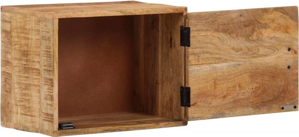 vidaXL Wand-Nachttisch 40x30x25 cm Massivholz Mango Produktbild 