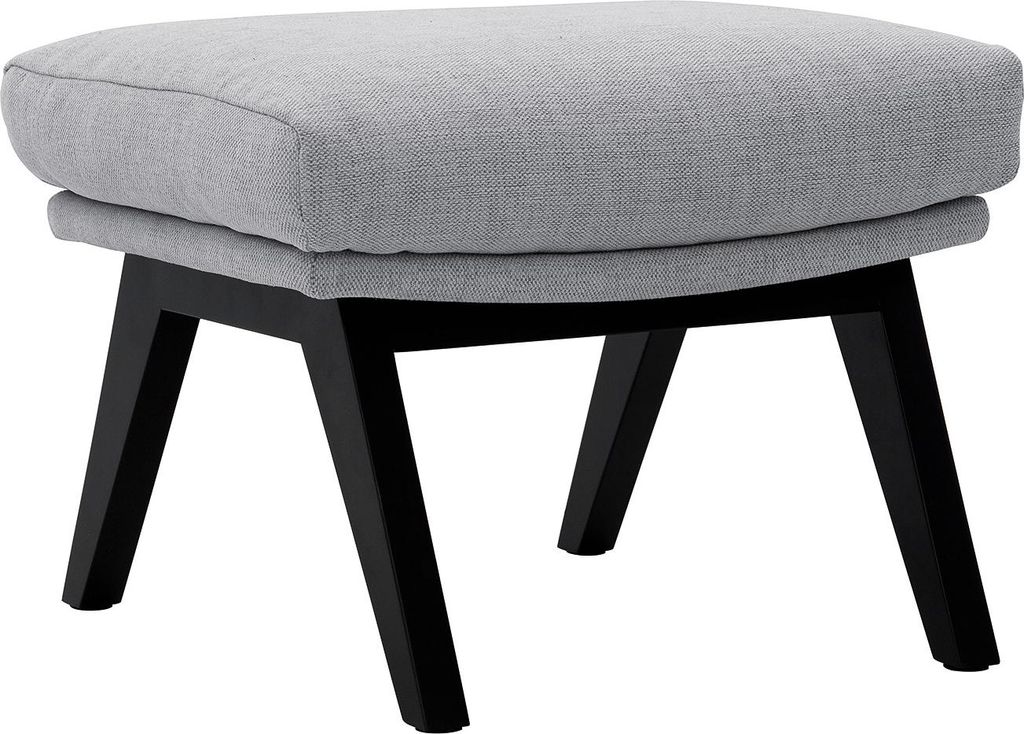 POLSTERHOCKER mit Holzfüßen