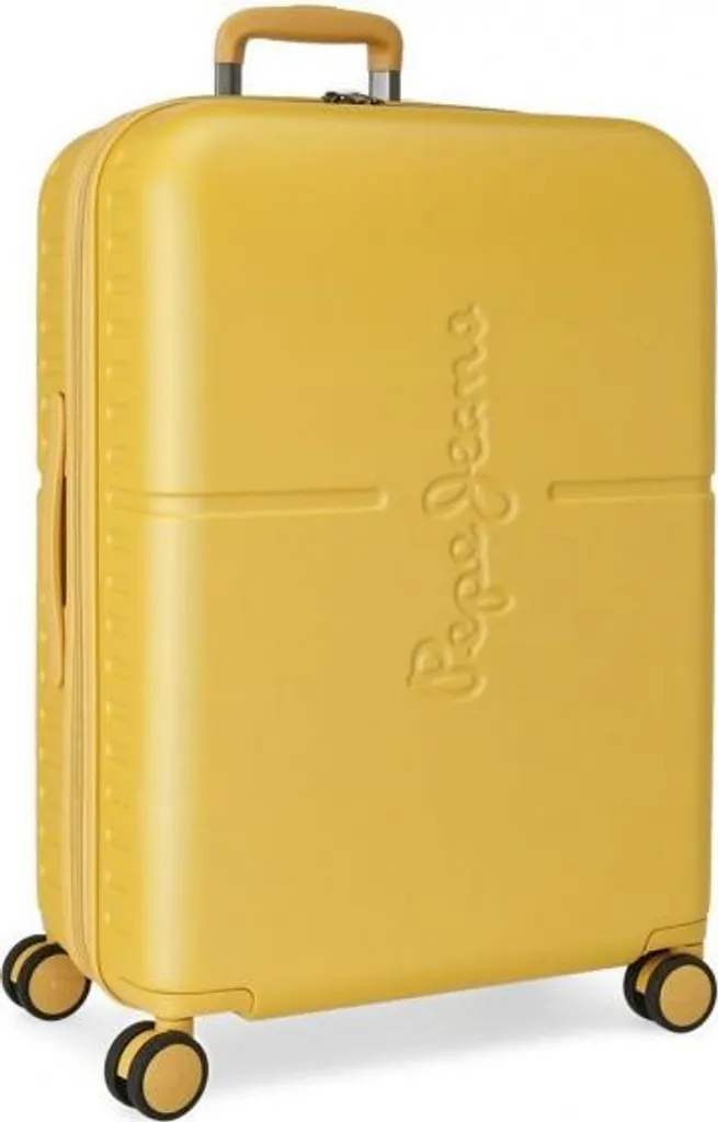 Valise Antichoc Pepe Jeans Highlight 79L Ocre - Bagage Soute Sûr