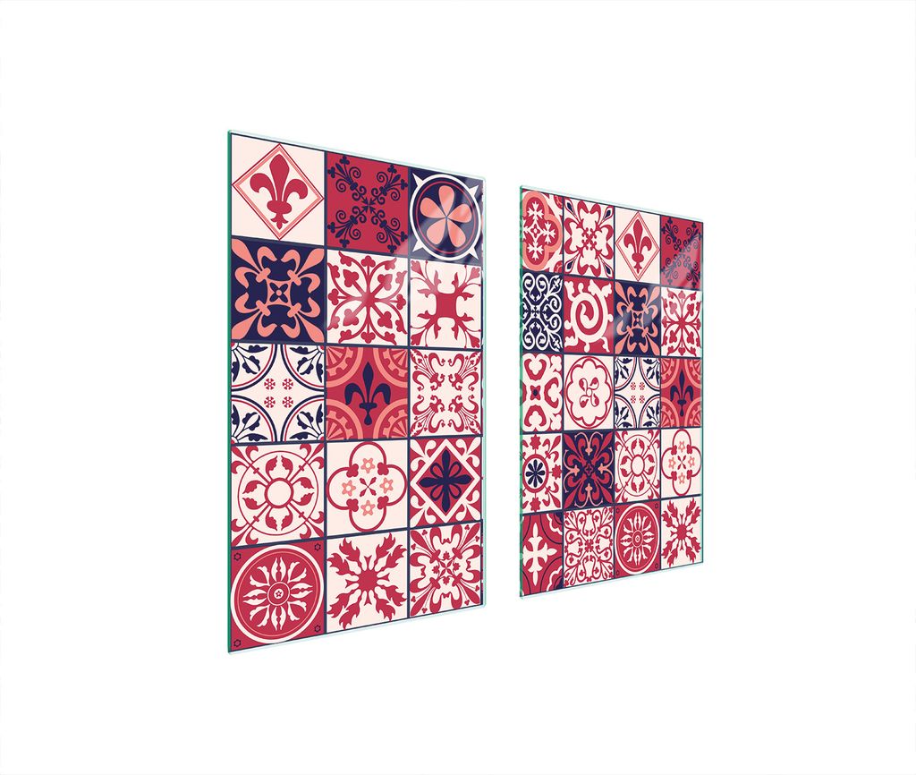 Glasschutzplatte Für Herd 75X52 Mosaik