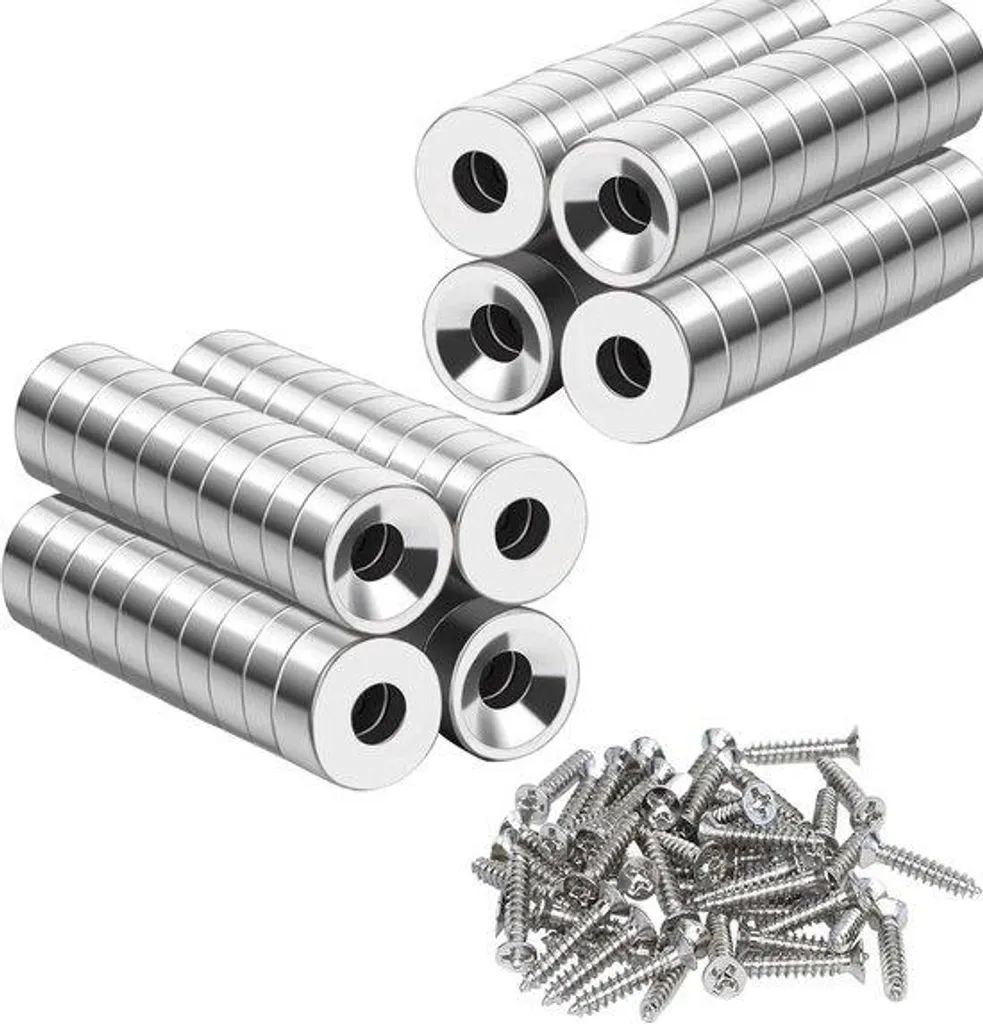 Aimants Puissants en Néodyme 10x3 mm avec Pas de Vis M3 Anti-Corrosion
