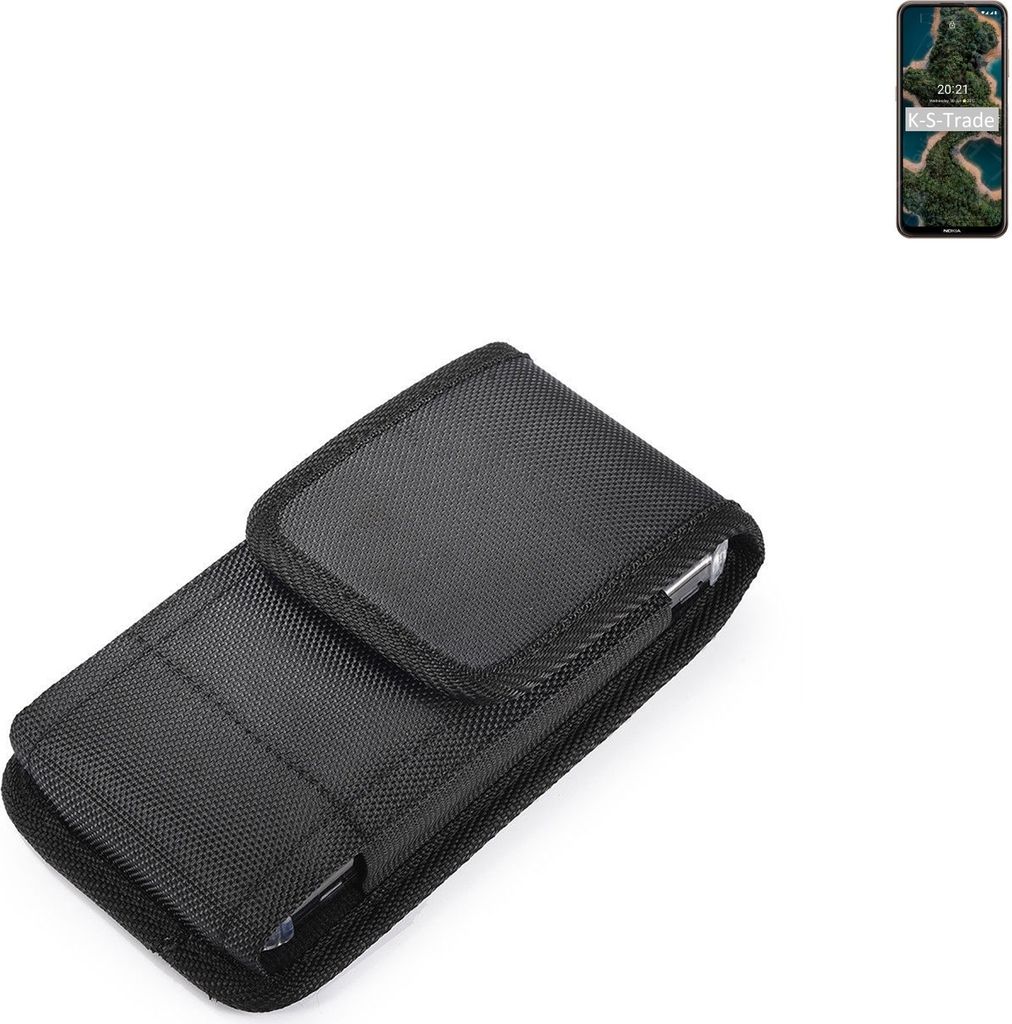 Holster Gürteltasche kompatibel mit Nokia X20 Holster Gürtel Tasche wasserabweisend Handy Hülle Schutz Hülle Outdoor schwarz K-S-Trade