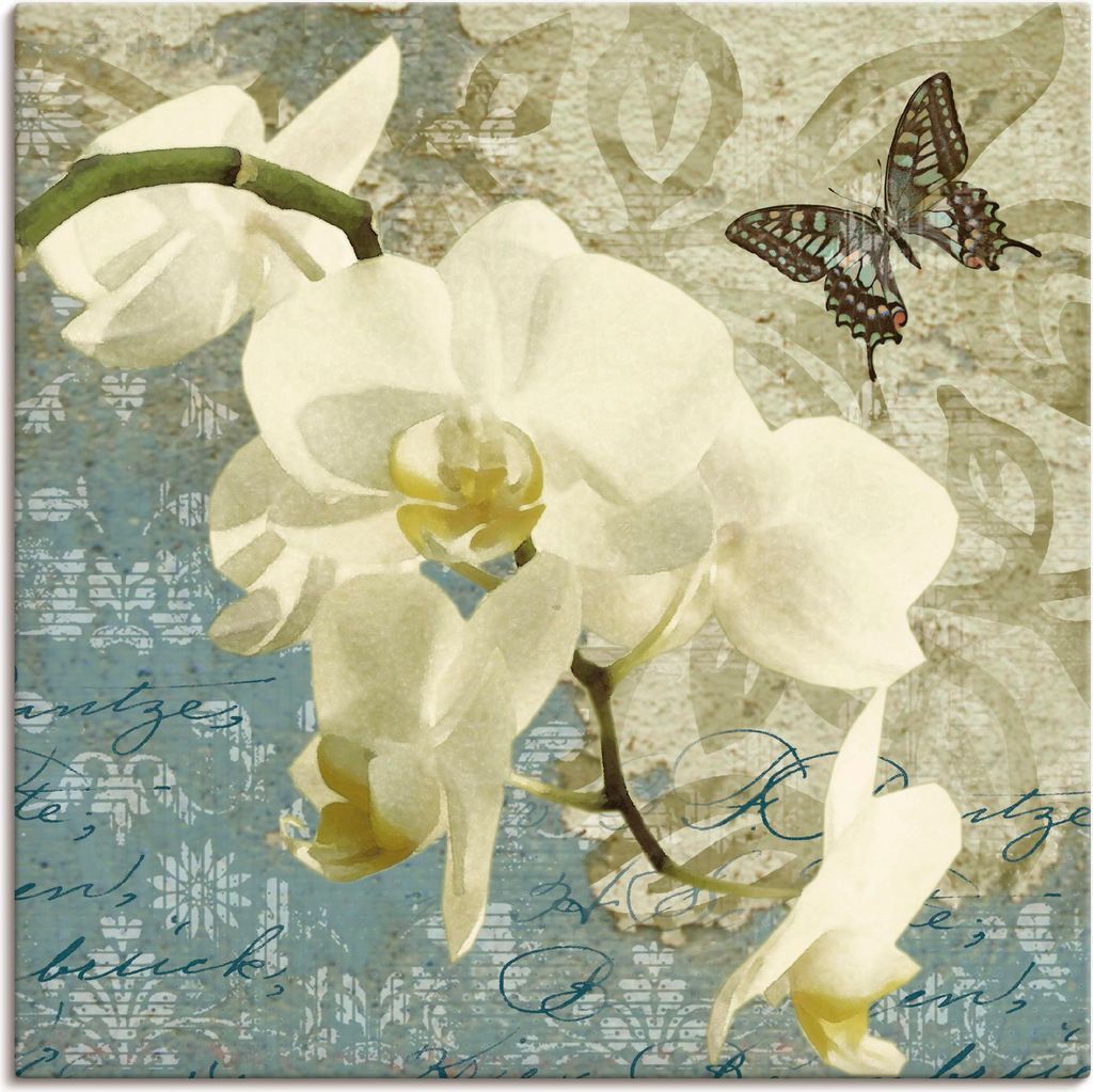 ARTland Leinwandbild Orchideen Größe: 30x30 cm