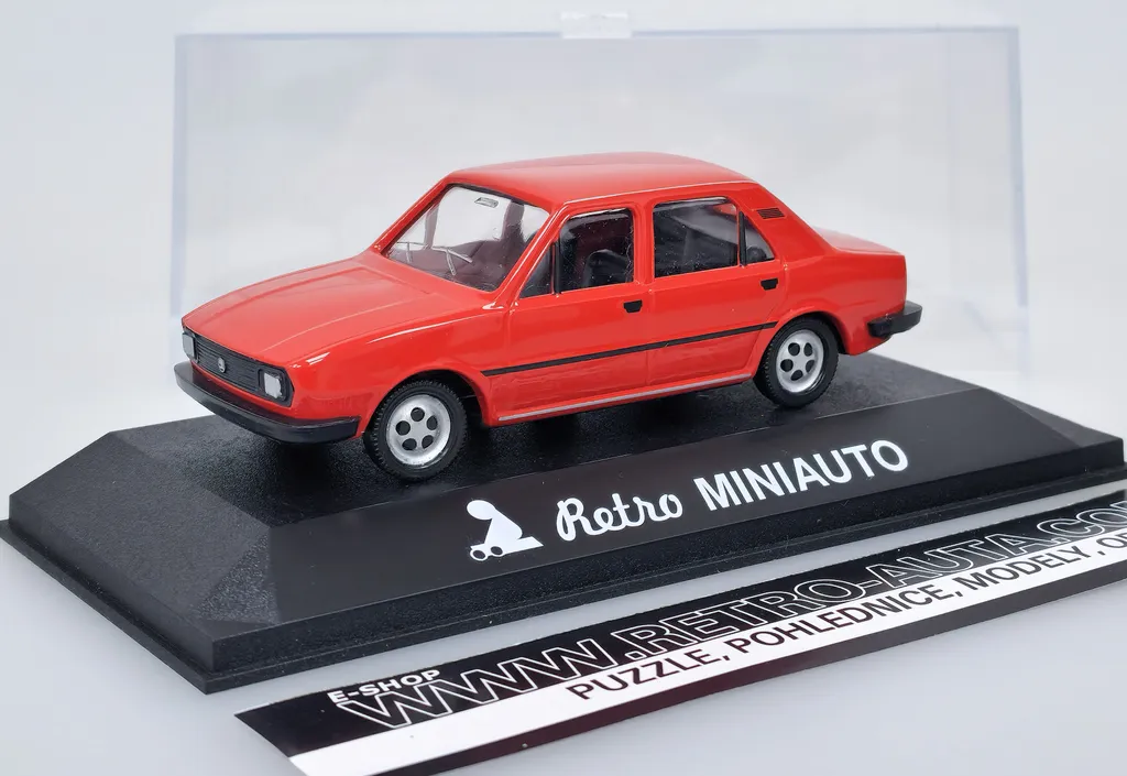 Modèle Réduit de Voiture Retro MINIAUTO 1 Rouge KADEN Échelle 1:40