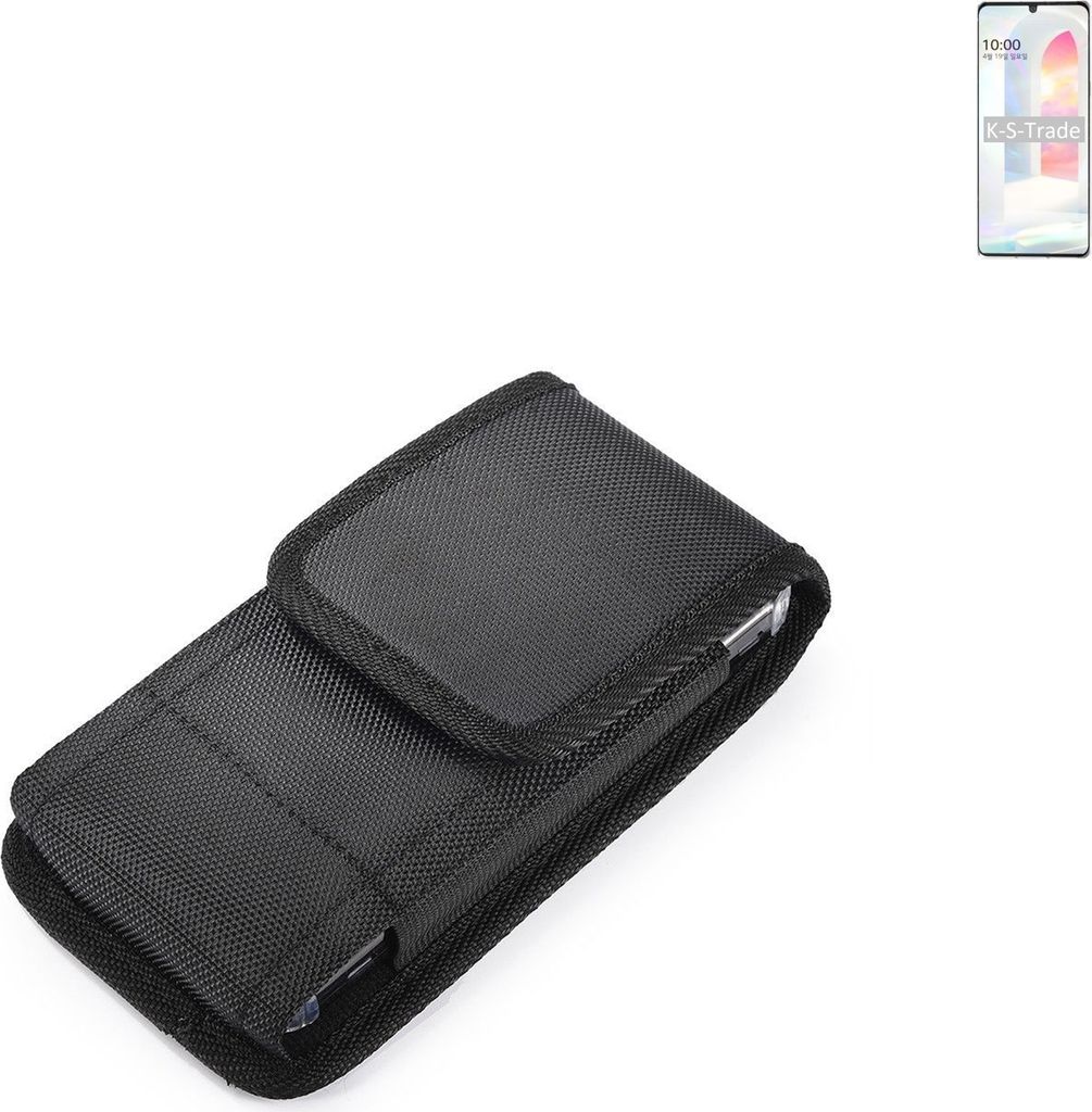 Holster Gürteltasche kompatibel mit LG Electronics K62+ Holster Gürtel Tasche wasserabweisend Handy Hülle Schutz Hülle Outdoor schwarz K-S-Trade