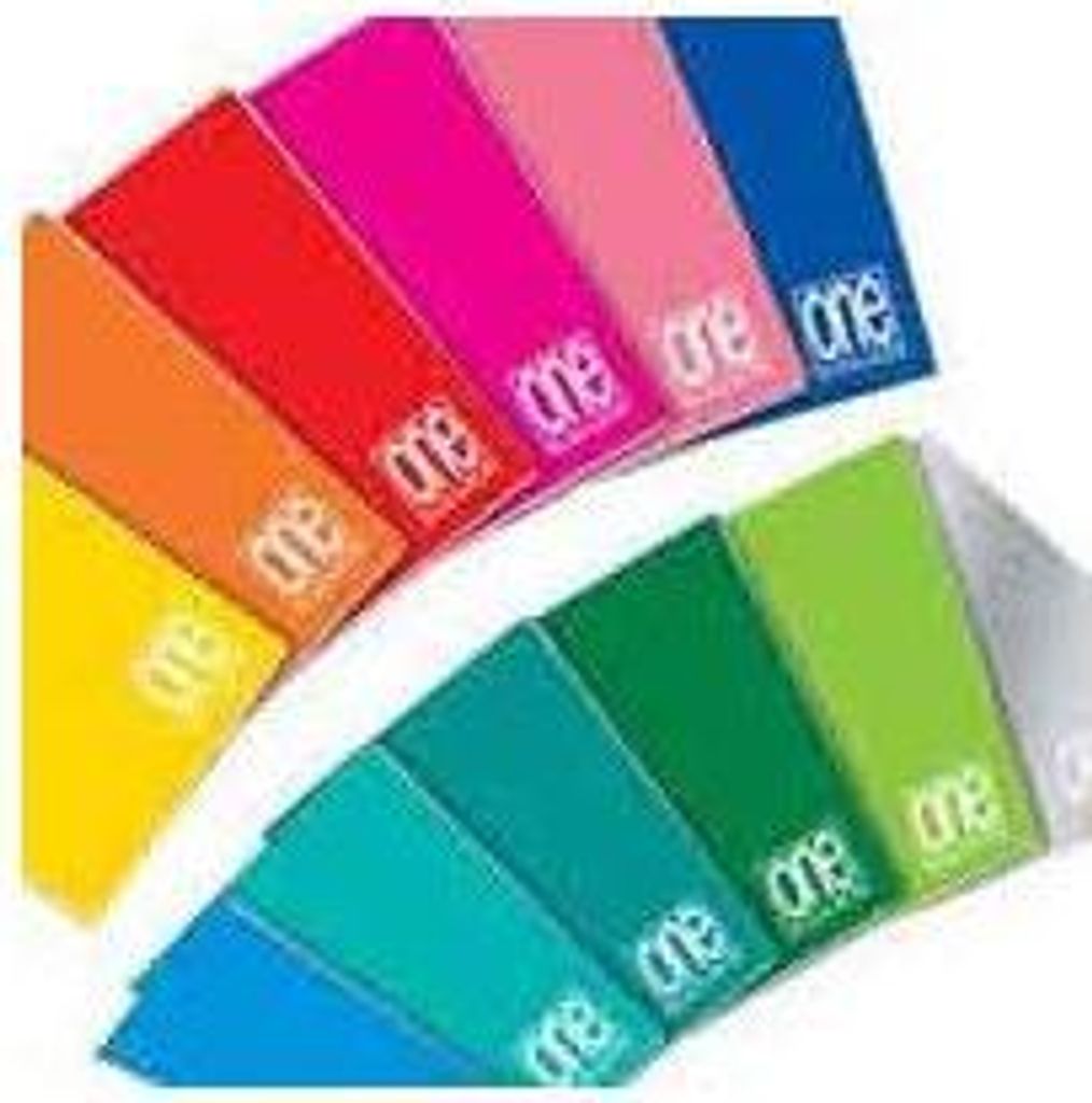 Blasetti One Color Notizbuch A4 20 Blätter Mehrfarbig
