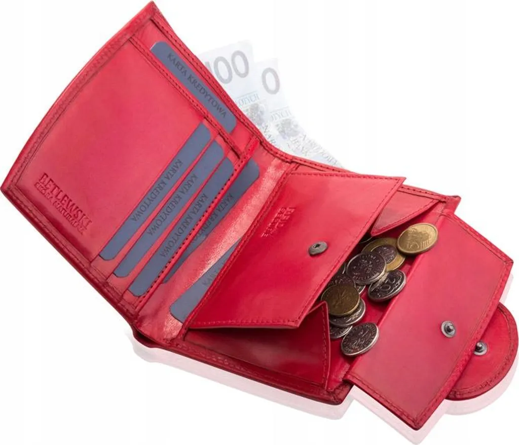 Portafogli Betlewski BPDNVTC319RED58590 - 9