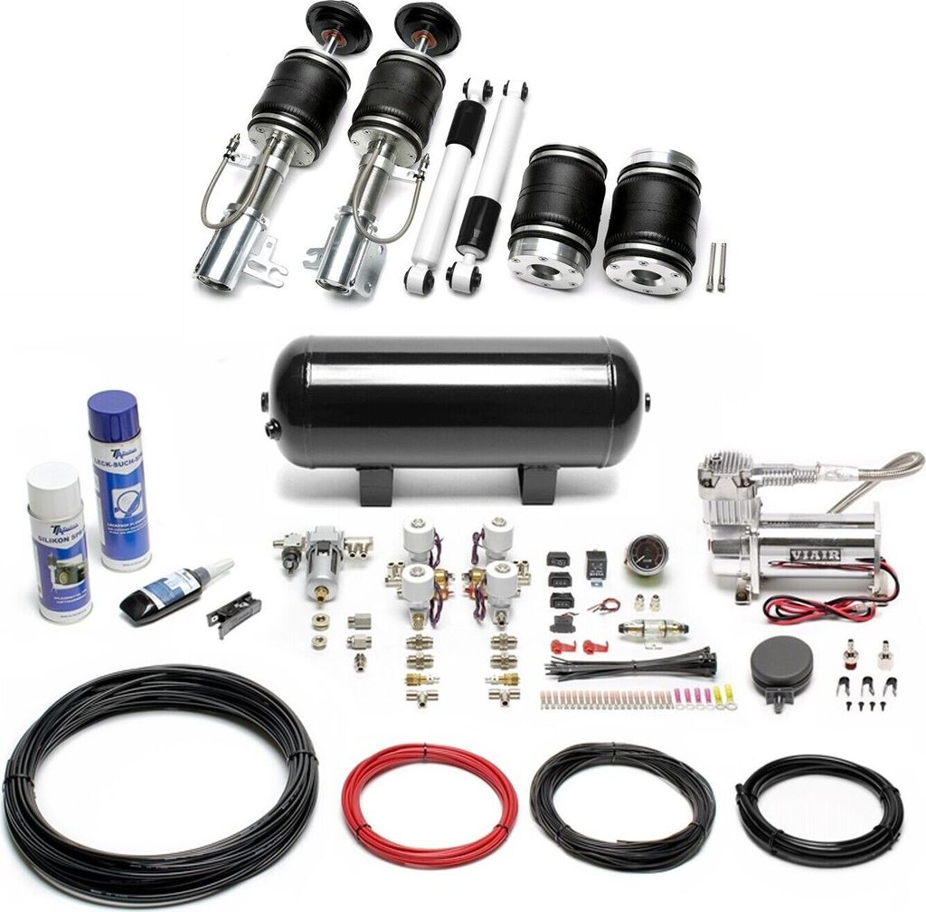 TA Technix Luftfahrwerk + Kompressor Kit schwarz für Opel Astra H Stufenheck GTC