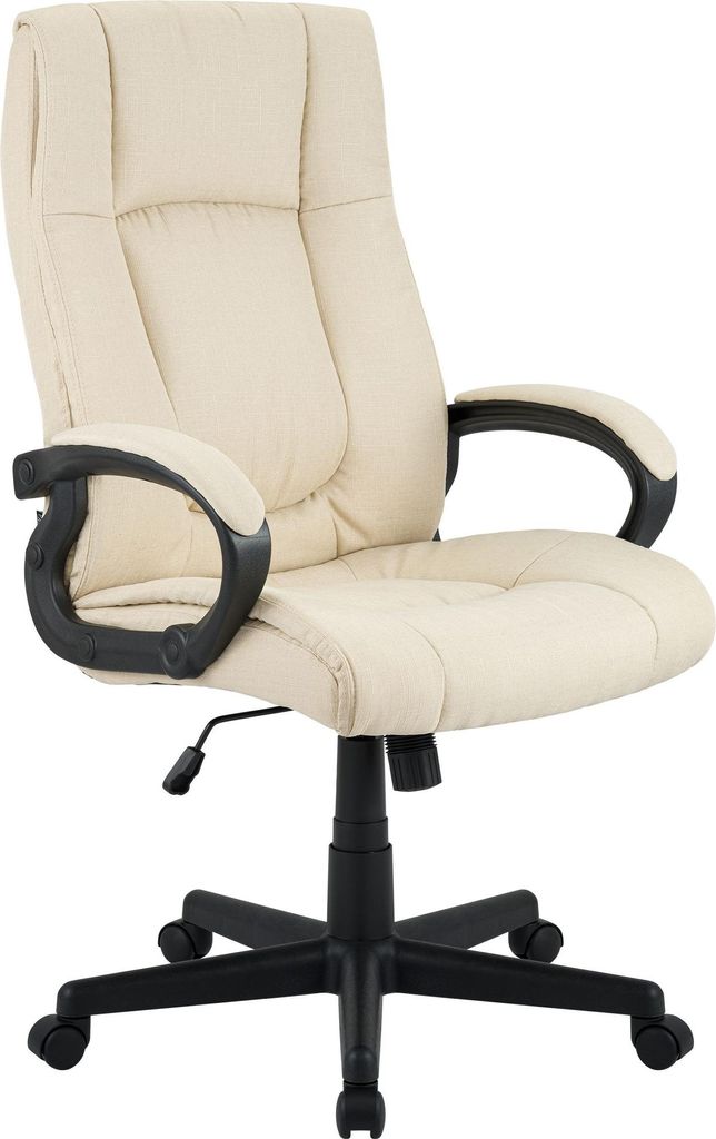 CLP Bürostuhl XL Sparta Stoffdrehbar und höhenverstellbar,creme