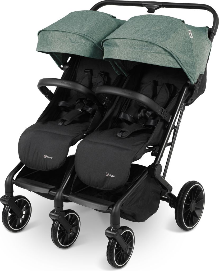 BabyGo Geschwisterbuggy GoTwice, grün Produktbild 