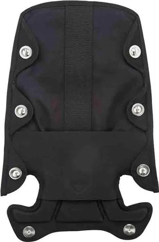 Oms Coussin dorsal Noir avec kit de vis pour plaque de plongée One Size