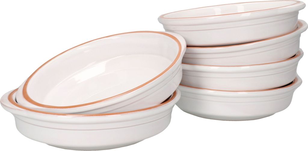 2er Set Cazuela WEISS Ton-Schale Ille Ø 20cm Größe L Mittelalter Wikinger