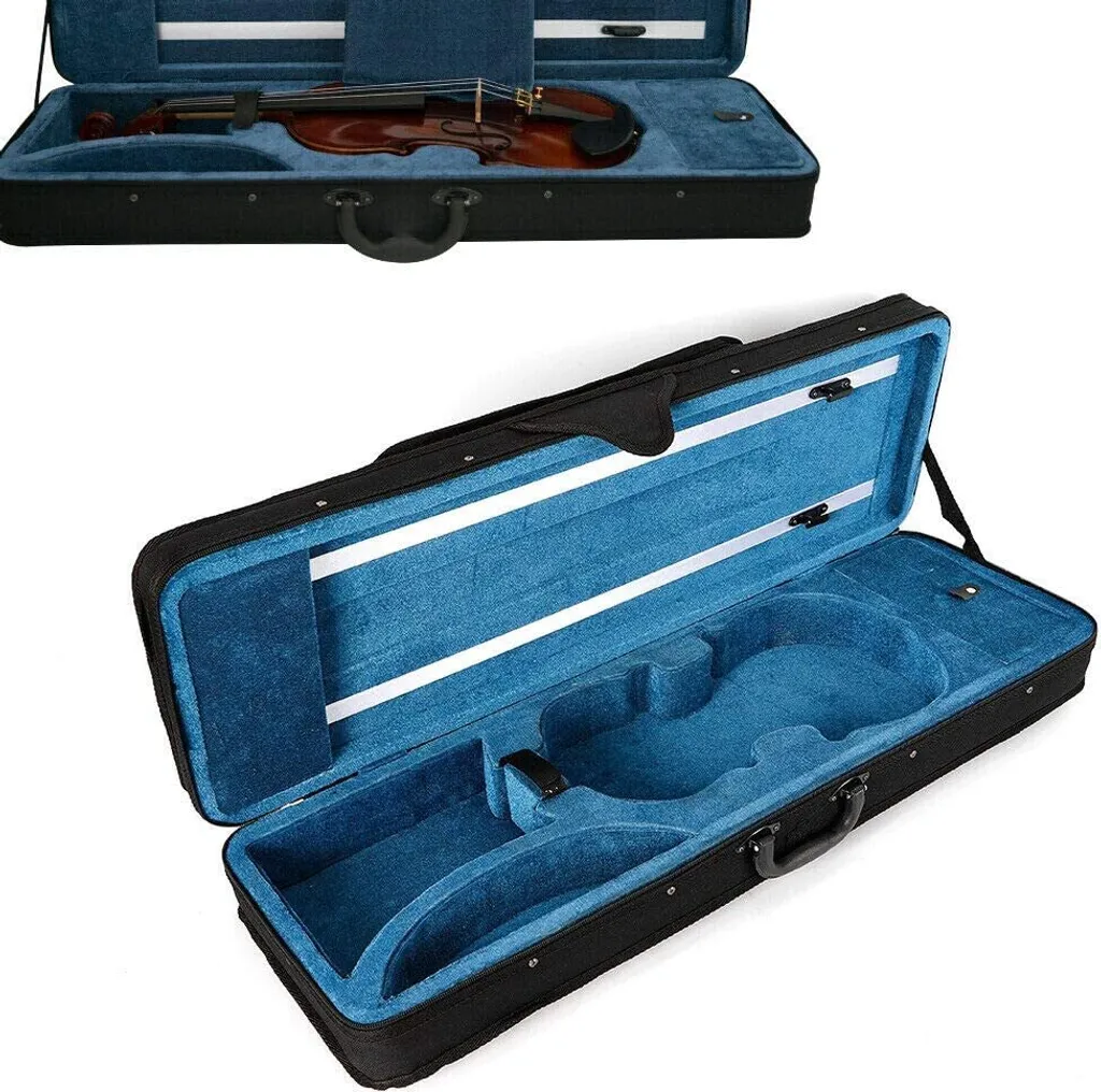Étui à violon 4/4 léger avec double sangle réglable et intérieur doux